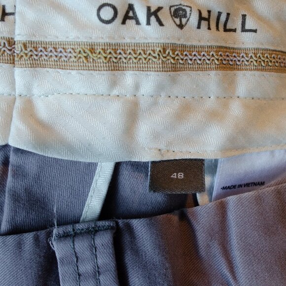 Oak Hill Flat Front Shorts Size 48 Big & Tall Gray - Picture 2 of 2